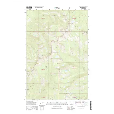 2017 Map of Stuart Peak, 2017 Print