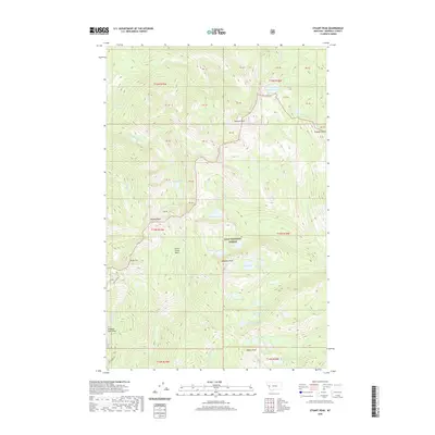 2020 Map of Stuart Peak, 2020 Print
