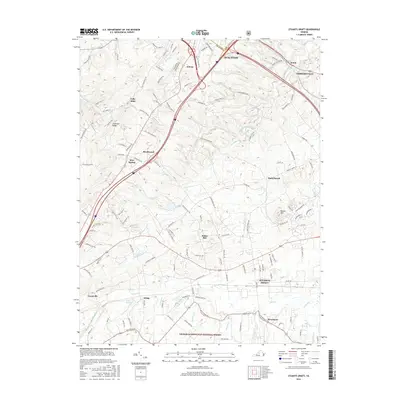 2016 Map of Stuarts Draft, 2016 Print