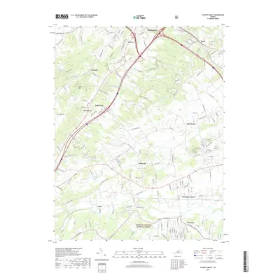 2019 Map of Stuarts Draft, 2019 Print