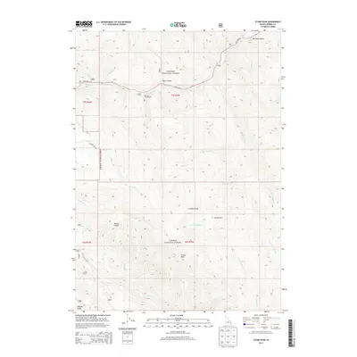 2013 Map of Stump Peak, 2013 Print