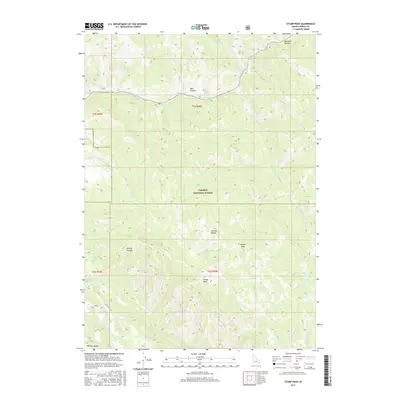 2017 Map of Stump Peak, 2017 Print
