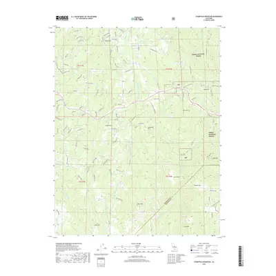 2018 Map of Stumpfield Mountain, 2018 Print