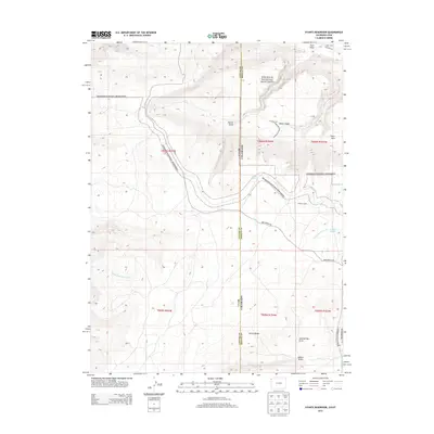2013 Map of Stuntz Reservoir, 2013 Print