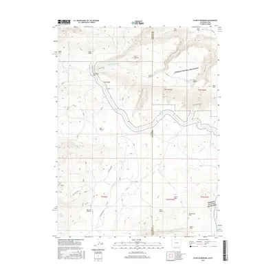 2016 Map of Stuntz Reservoir, 2016 Print