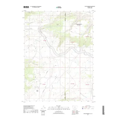 2019 Map of Stuntz Reservoir, 2019 Print