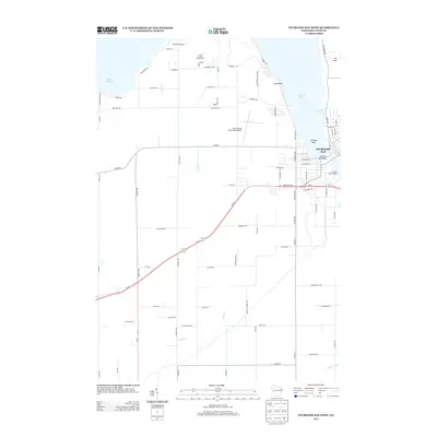 2013 Map of Sturgeon Bay West, 2013 Print