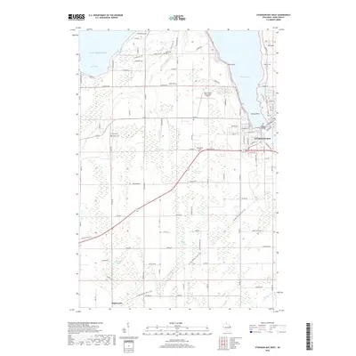 2018 Map of Sturgeon Bay West, 2018 Print