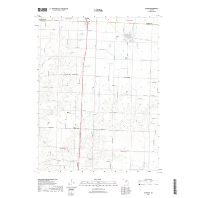 2017 Map of Sturgeon, 2017 Print