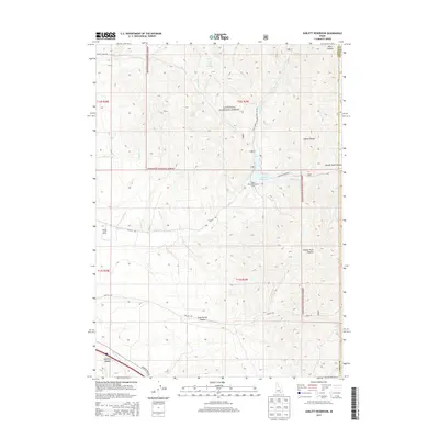 2013 Map of Sublett Reservoir, 2013 Print