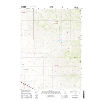 2017 Map of Sublett Reservoir, 2017 Print