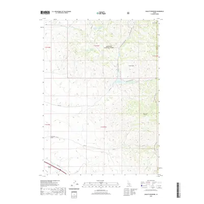 2020 Map of Sublett Reservoir, 2020 Print
