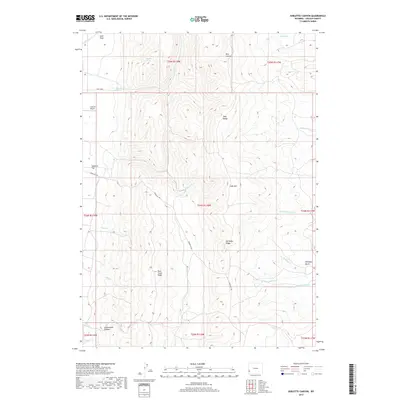 2017 Map of Sublette Canyon, 2017 Print