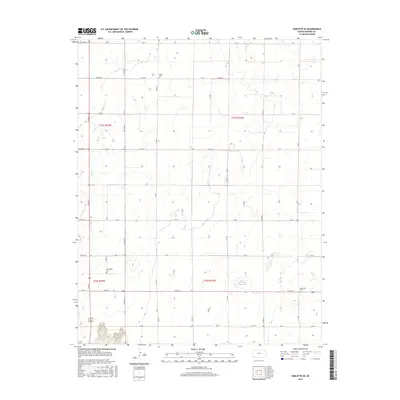 2016 Map of Sublette SE, 2016 Print