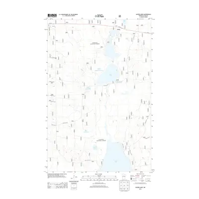 2013 Map of Sucker Lakes, 2013 Print