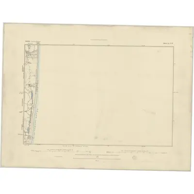 1882 Map of Suffolk LI.NW, 1884 Print