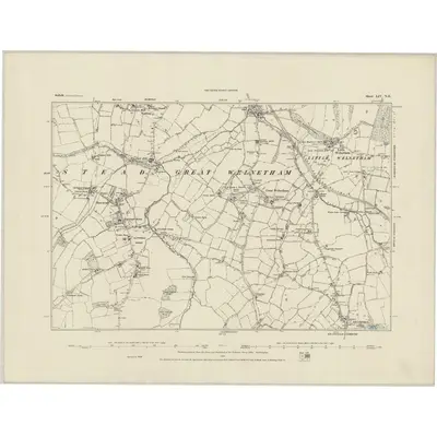 1884 Map of Suffolk LIV.NE