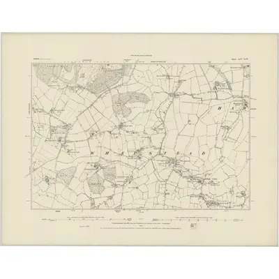 1884 Map of Suffolk LIV.NW