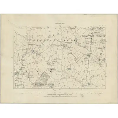 1884 Map of Suffolk LIV.SE