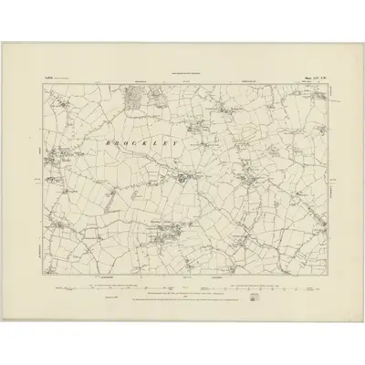 1884 Map of Suffolk LIV.SW