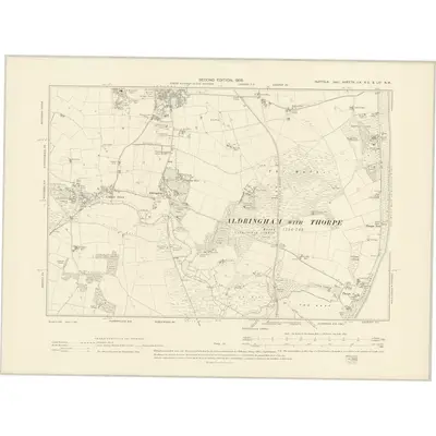 1903 Map of Suffolk LX.NE & LXA.NW, 1905 Print
