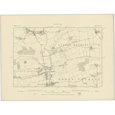 1885 Map of Suffolk LXI.NE
