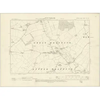 1902 Map of Suffolk LXI.SE, 1905 Print