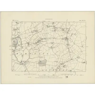 1884 Map of Suffolk LXIII.NE