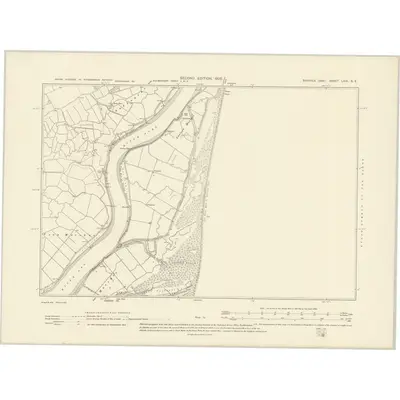 1902 Map of Suffolk LXIX.SE, 1905 Print