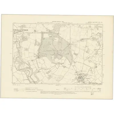 1902 Map of Suffolk LXIX.SW, 1905 Print