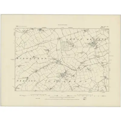 1884 Map of Suffolk LXV.SW
