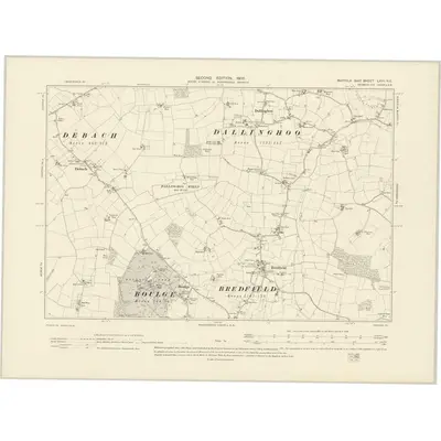 1902 Map of Suffolk LXVII.NE, 1905 Print
