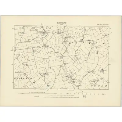 1881 Map of Suffolk LXVII.NW, 1887 Print
