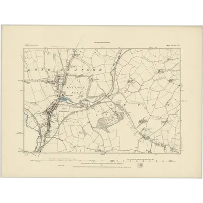 1885 Map of Suffolk LXXII.NE