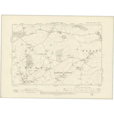 1902 Map of Suffolk LXXIII.SE, 1905 Print