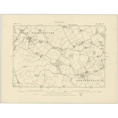 1885 Map of Suffolk LXXIII.SW