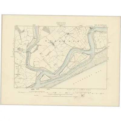 1880 Map of Suffolk LXXVIII.NW, 1887 Print