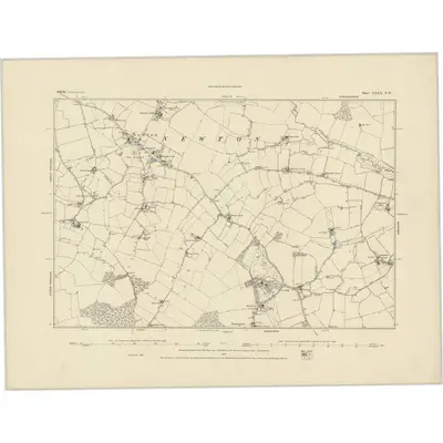 1885 Map of Suffolk LXXX.NW