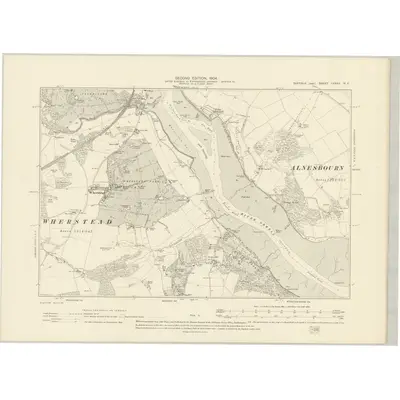 1902 Map of Suffolk LXXXII.NE, 1904 Print