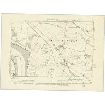 1902 Map of Suffolk LXXXIII.SE, 1904 Print