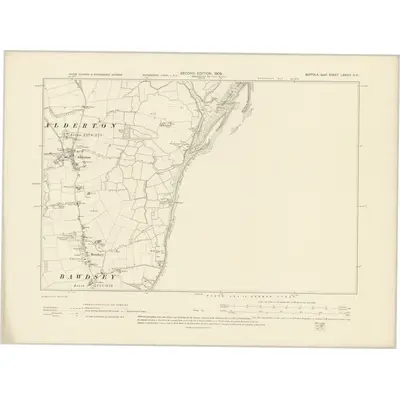 1902 Map of Suffolk LXXXIV.NE, 1905 Print