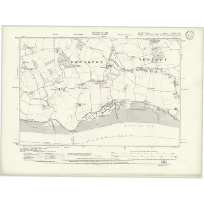 1924 Map of Suffolk LXXXIX.NW, 1928 Print