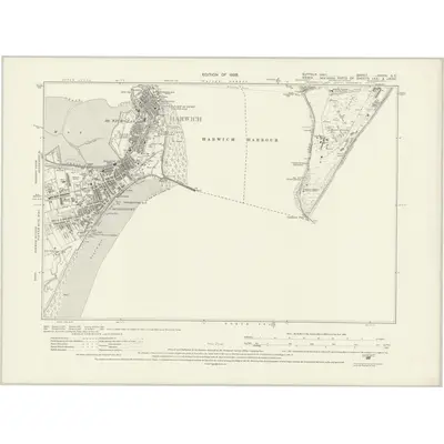 1925 Map of Suffolk LXXXIX.SE, 1928 Print