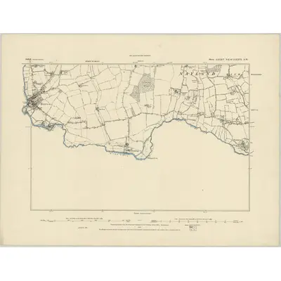 1885 Map of Suffolk LXXXV.NE & LXXXVI.NW