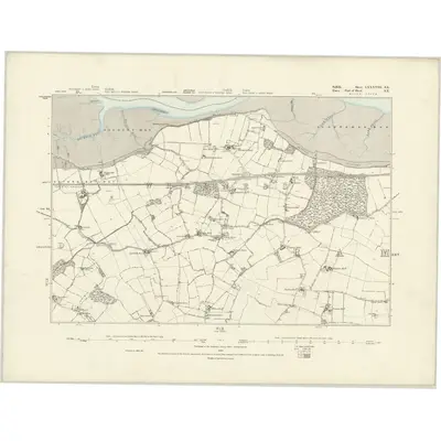 1875 Map of Suffolk LXXXVIII.SE, 1888 Print