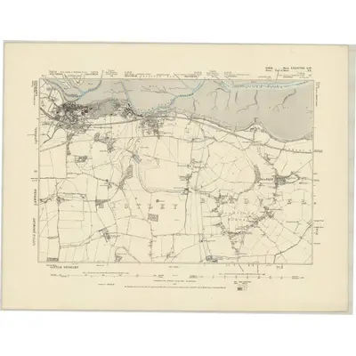 1875 Map of Suffolk LXXXVIII.SW, 1887 Print