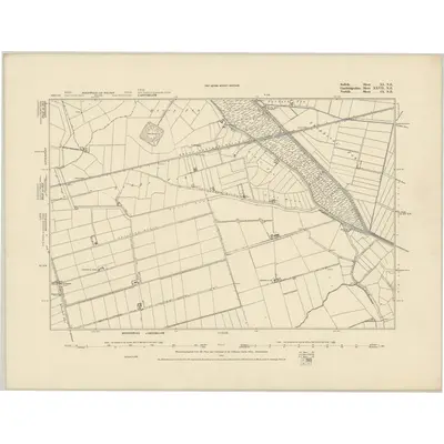 1881 Map of Suffolk XI.NE, 1887 Print