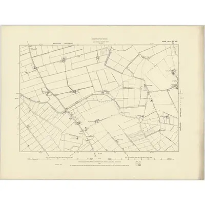 1881 Map of Suffolk XI.SE, 1887 Print
