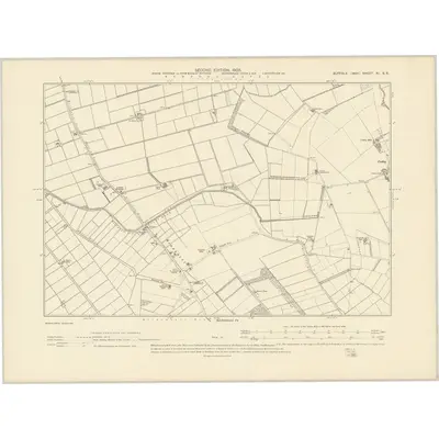 1903 Map of Suffolk XI.SE, 1905 Print
