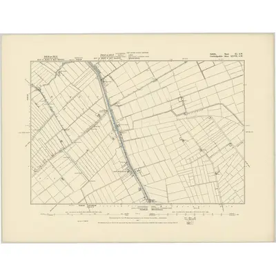 1881 Map of Suffolk XI.SW, 1887 Print